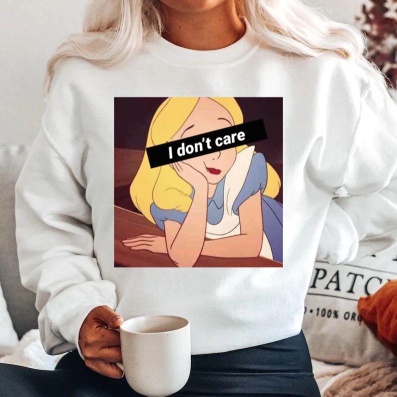 Fehér Blúz 100% pamutból I don't care