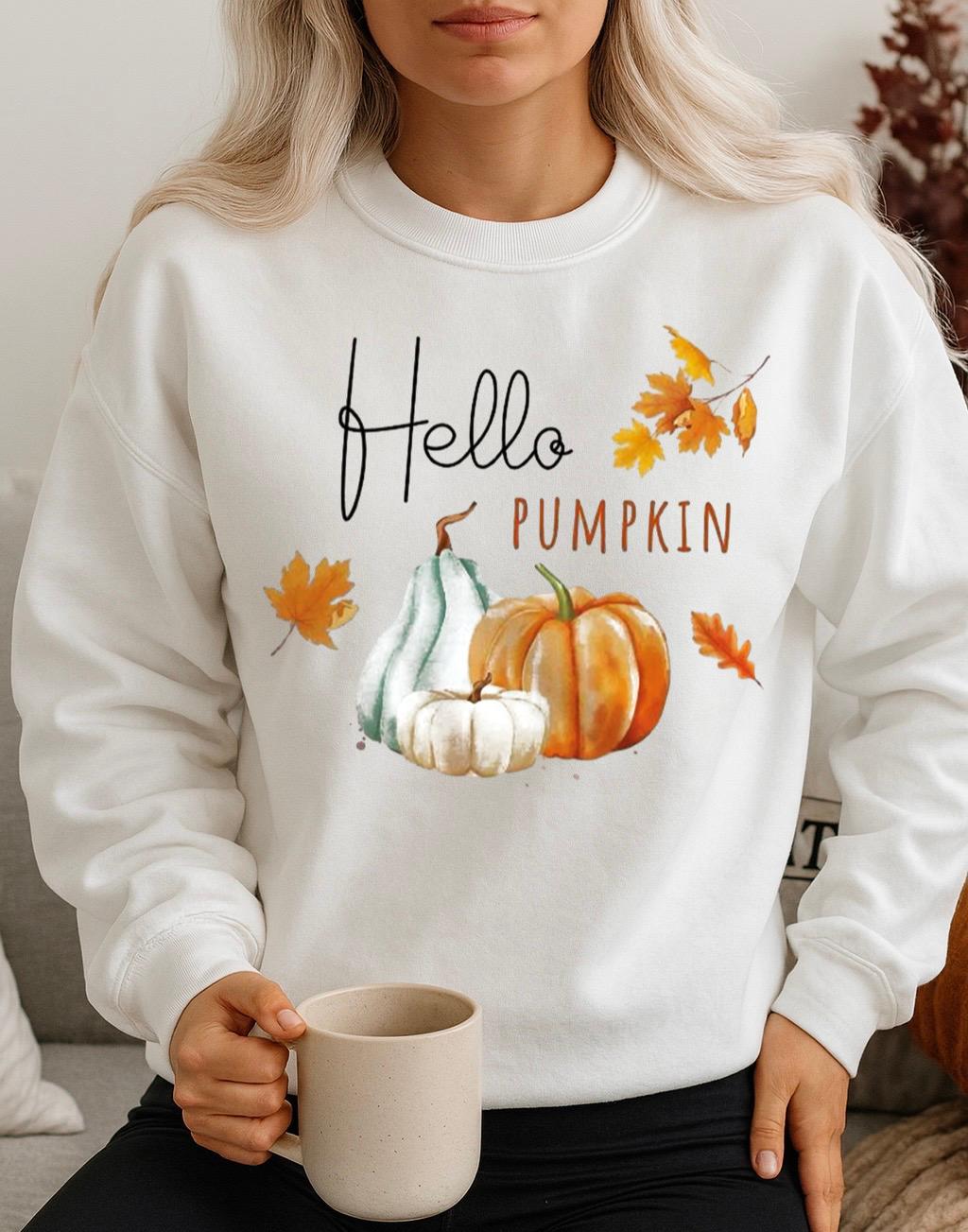 Fehér Blúz 100% pamutból Hello Pumpkin
