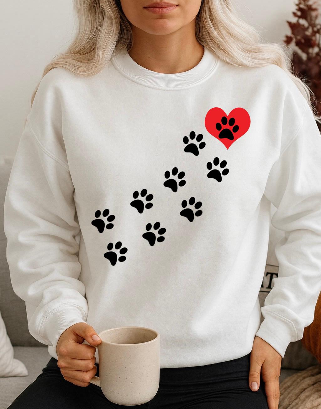 Fehér Blúz 100% pamutból Love Animals