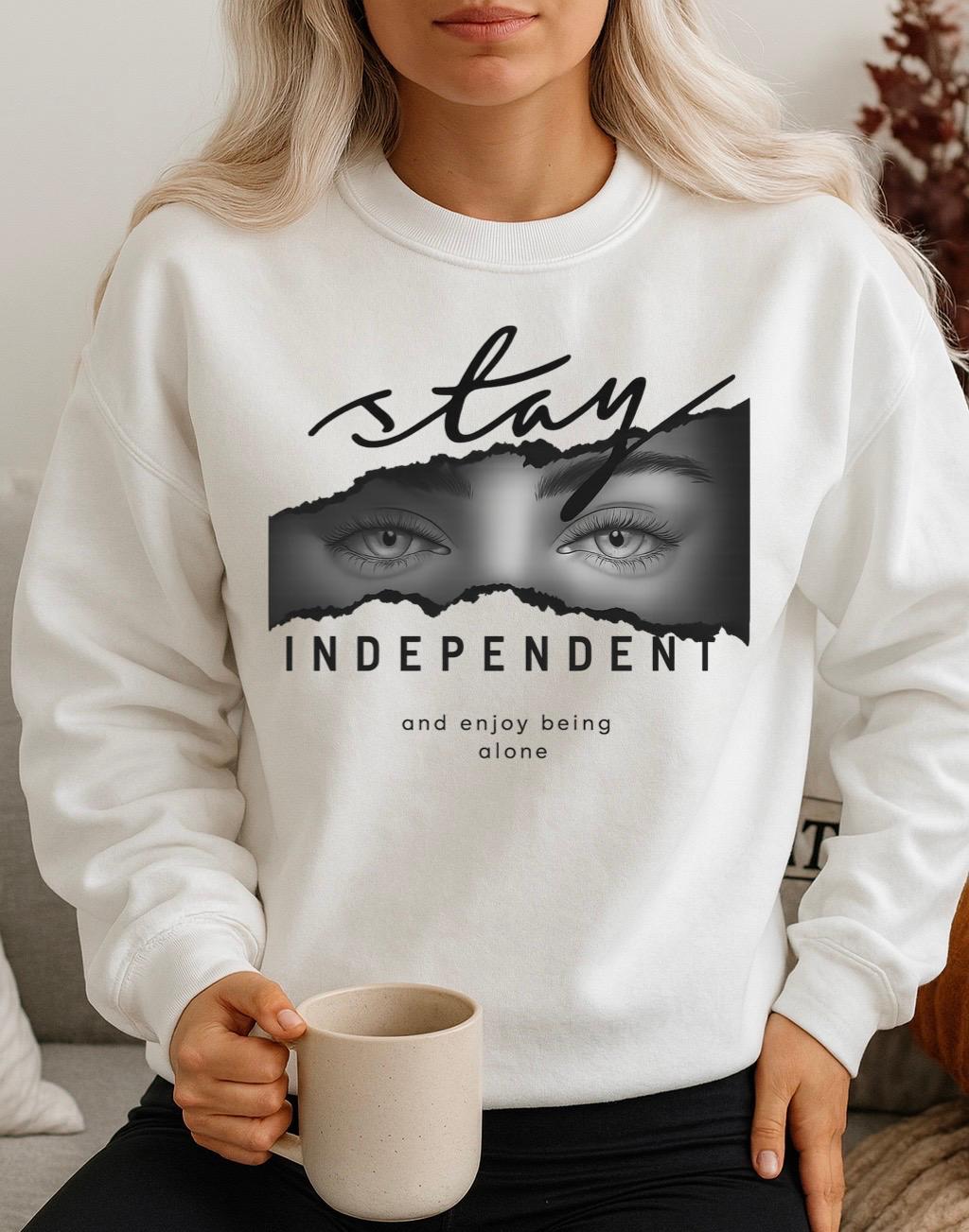 Fehér Blúz100% pamutból Stay independent