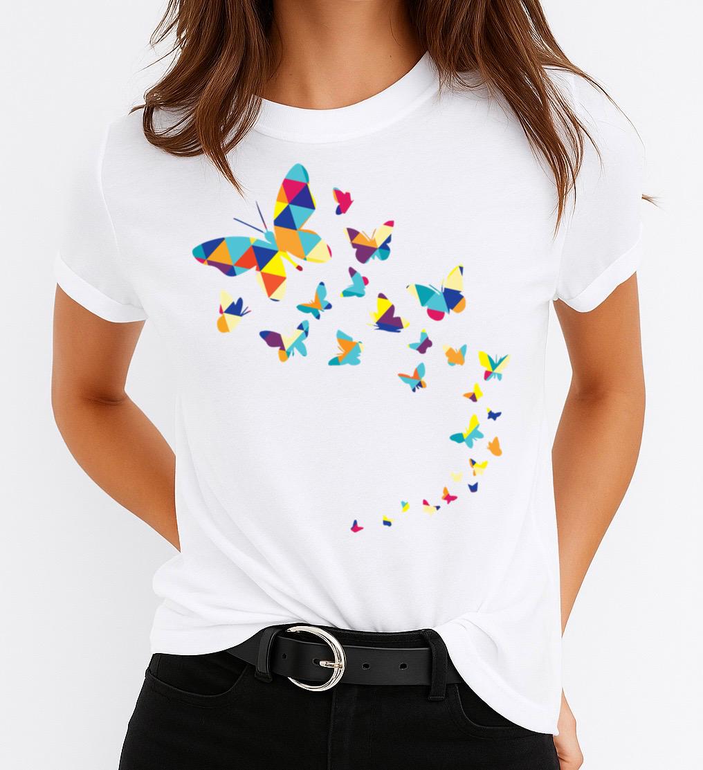 Női póló 100% pamutból New Multicolor