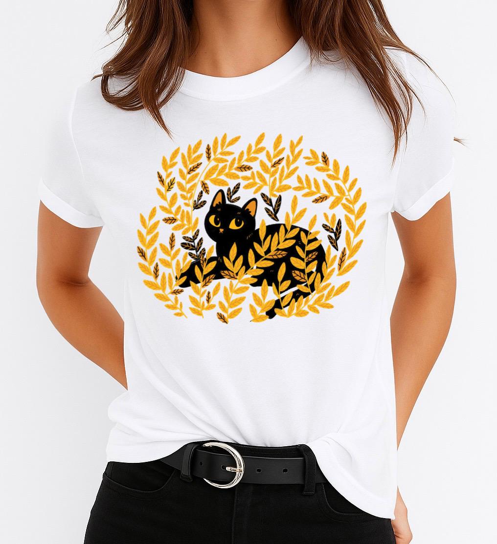 Női póló 100% pamutból Black Cat 2