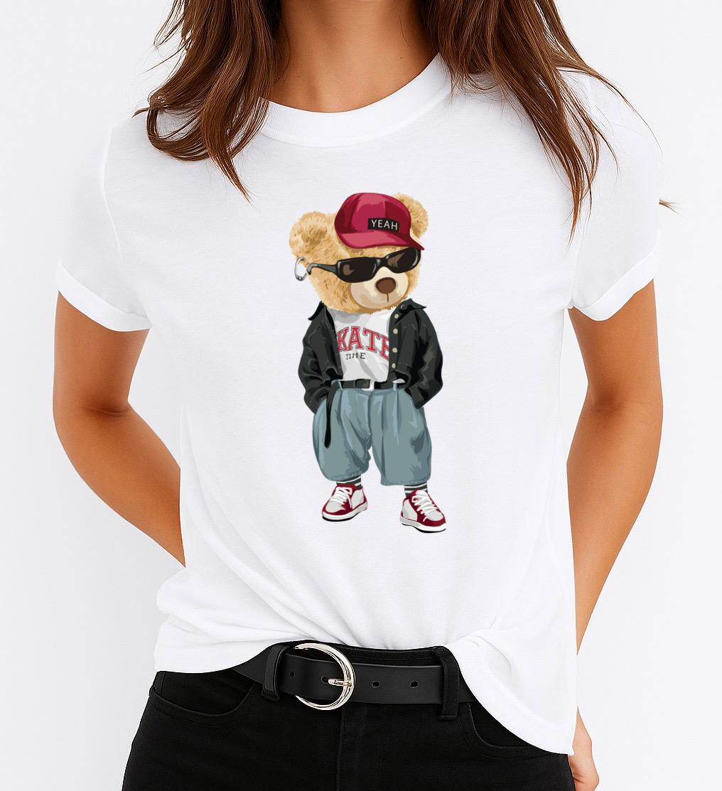 Női póló 100% pamutból Nice Bear