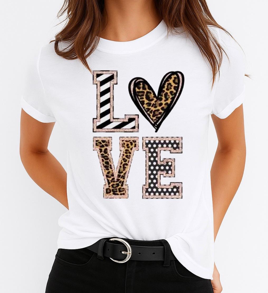 Női póló 100% pamutból Love New