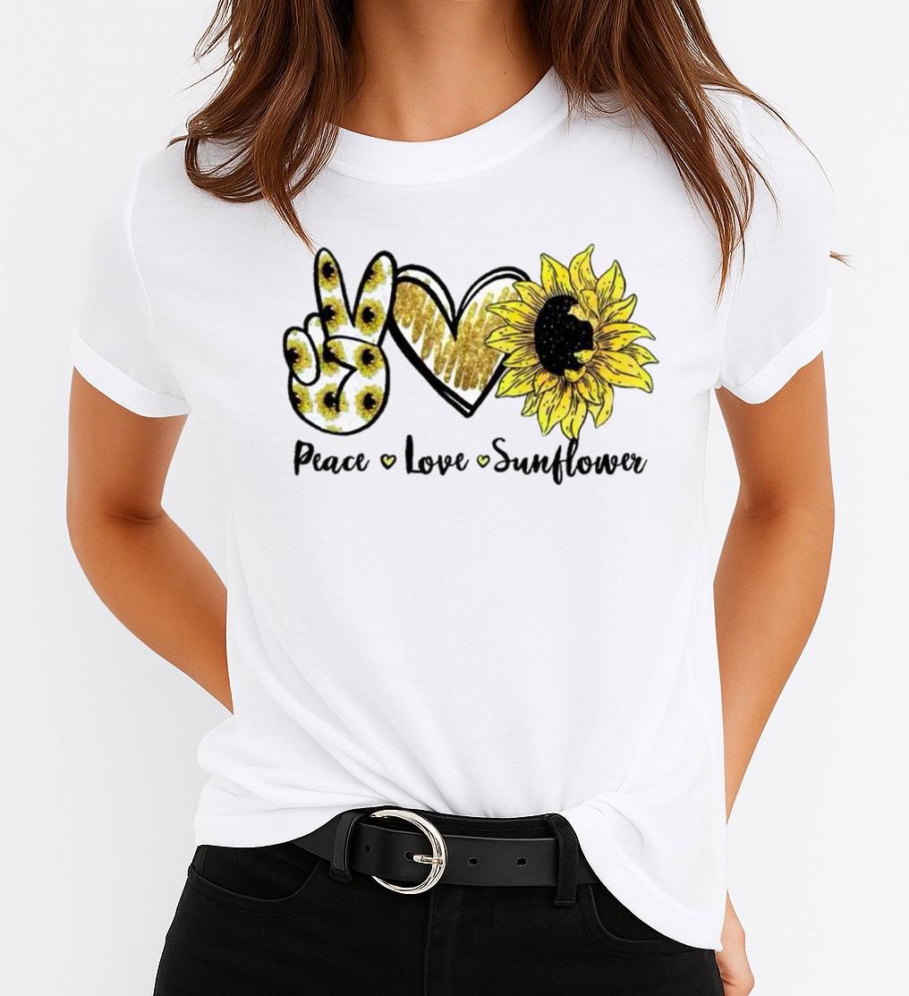 Női póló 100% pamutból Sunflower