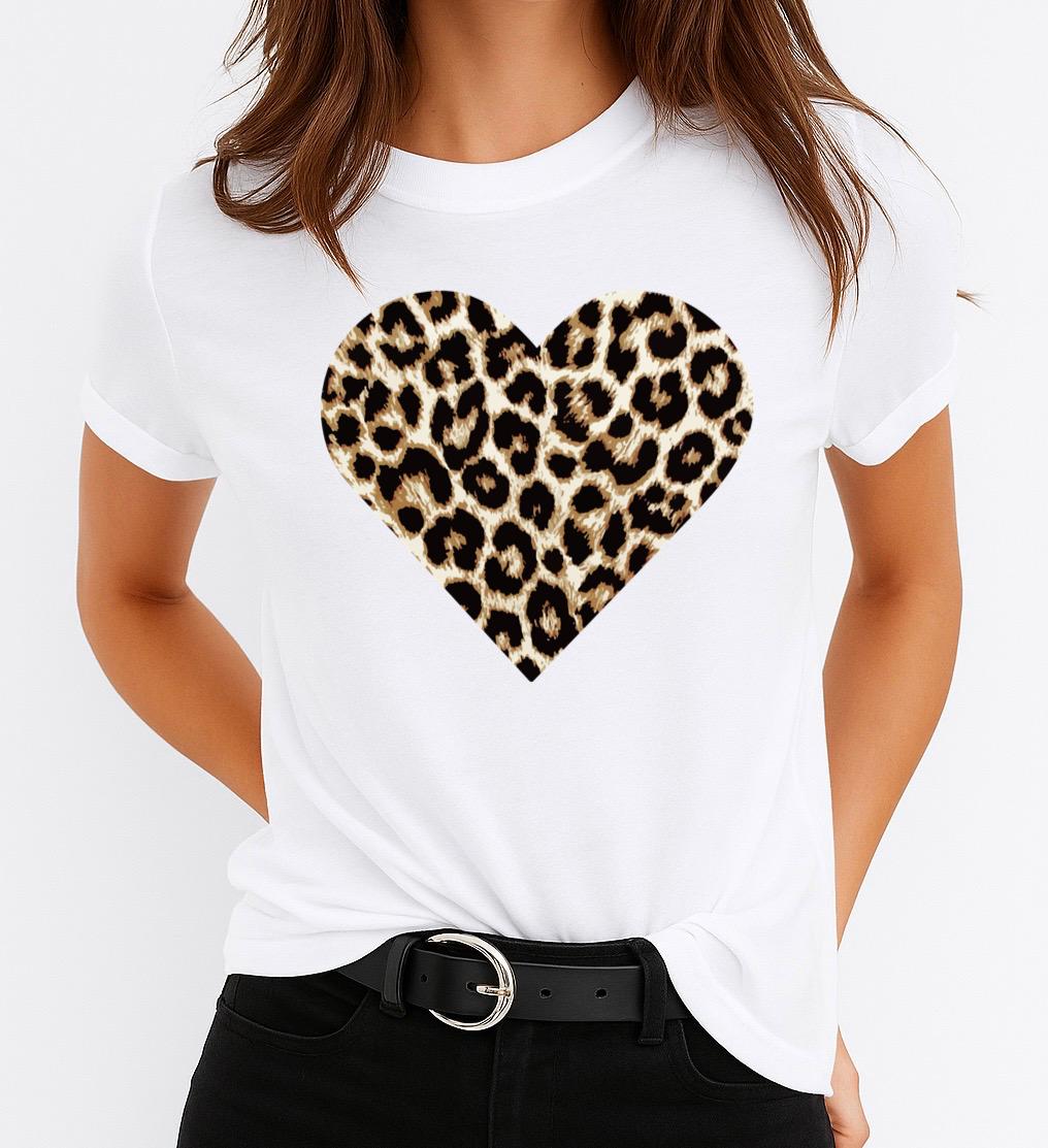 Női póló 100% pamutból Heart Gold 2