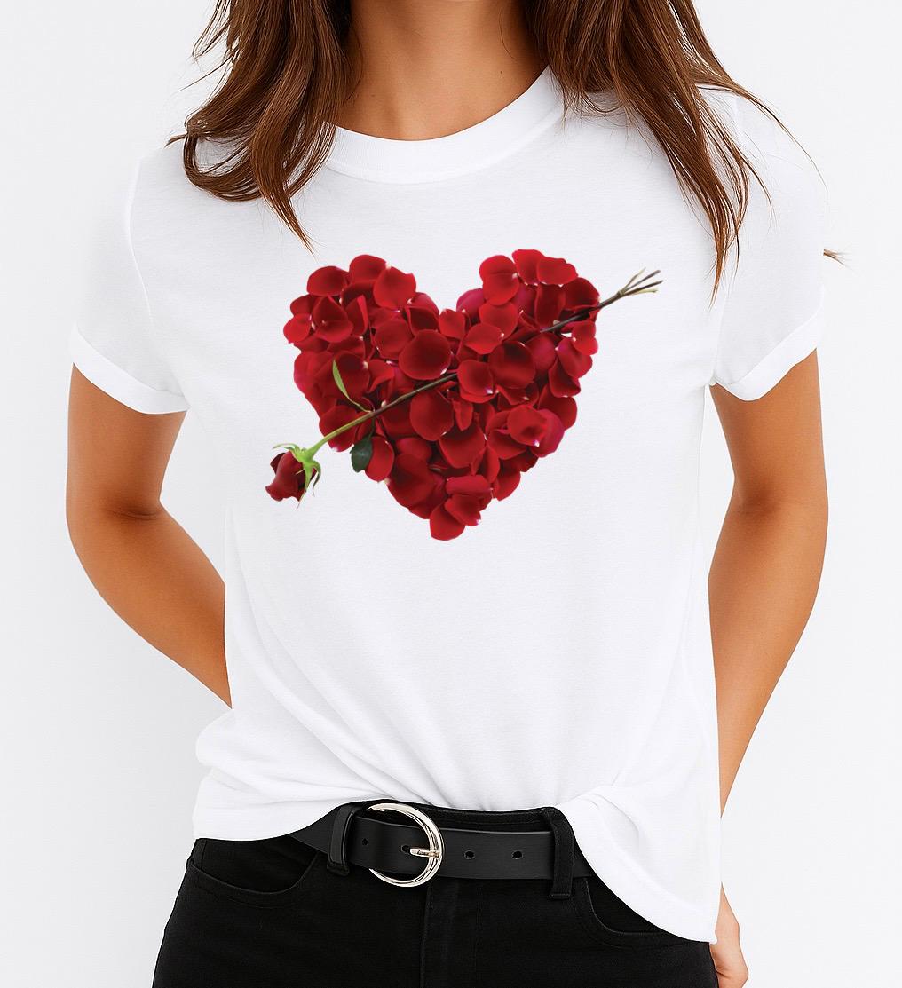 Női póló 100% pamutból Red Heart