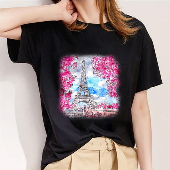 Tricou Black Nice Paris (6708080541880)