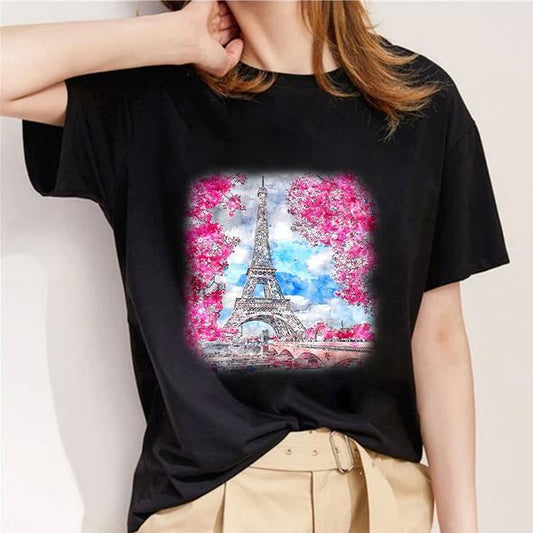 Tricou Black Nice Paris (6708080541880)