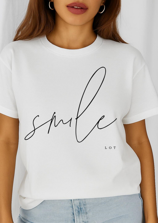Női póló 100% pamutból Smile