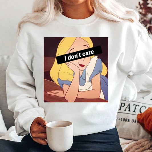Fehér Blúz 100% pamutból I don't care