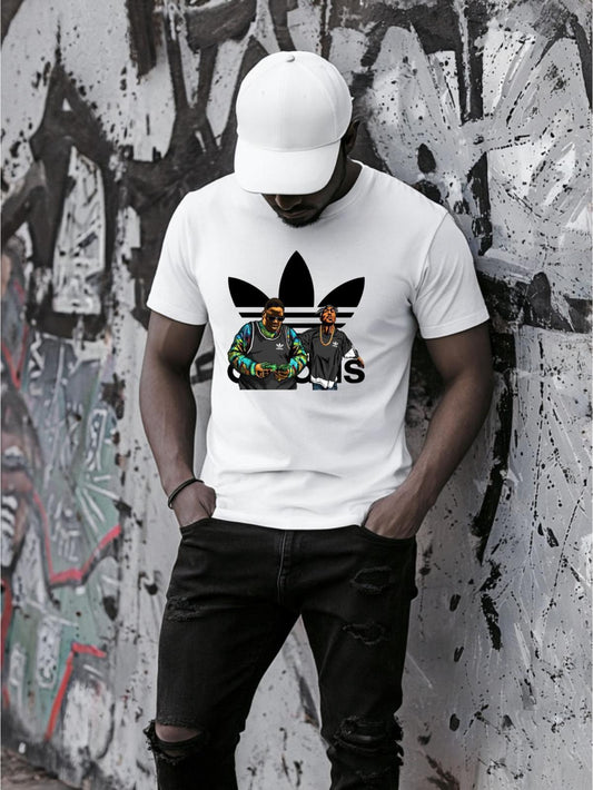 Fehér póló 100% pamutból Tupac