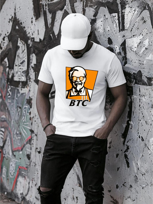 Fehér póló 100% pamutból BTC