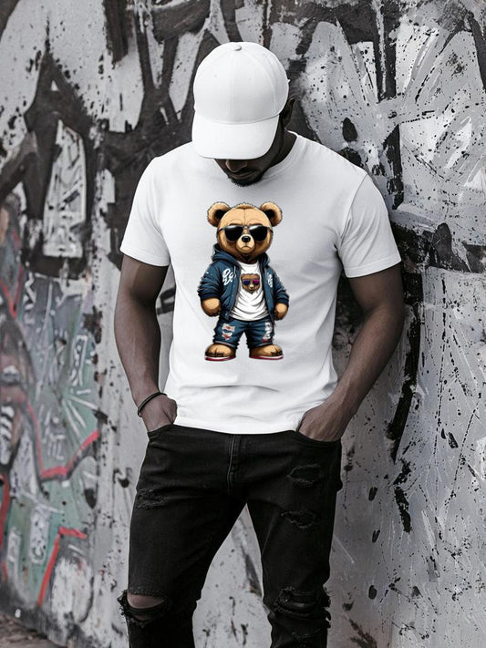 Fehér póló 100% pamutból Bear 2