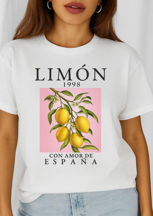 Női póló 100% pamutból Limon