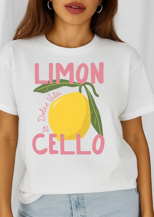 Női póló 100% pamutból Limon
