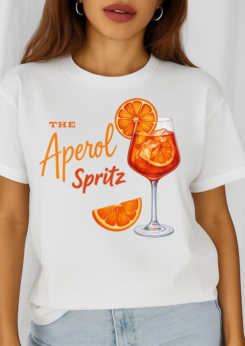Női póló 100% pamutból Aperol