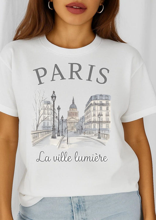 Női póló 100% pamutból Paris