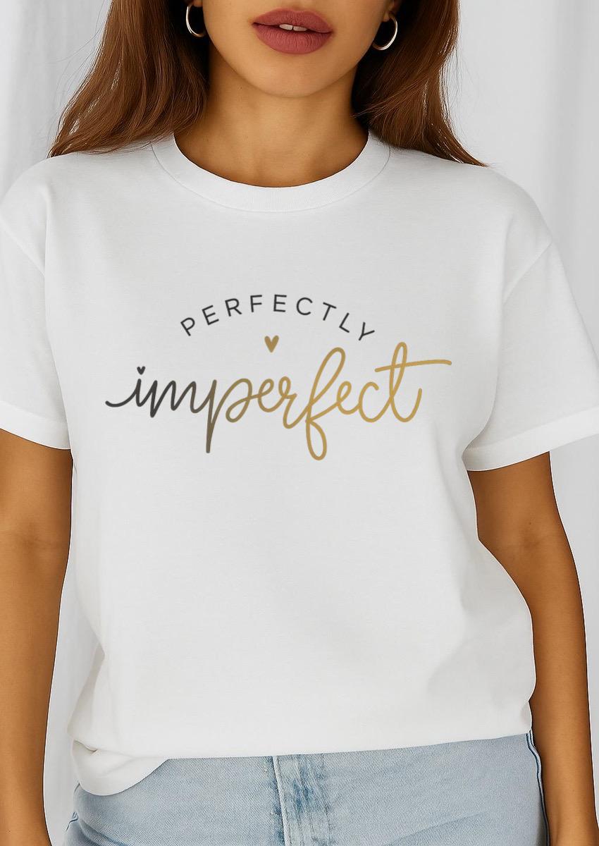 Női póló 100% pamutból Imperfect