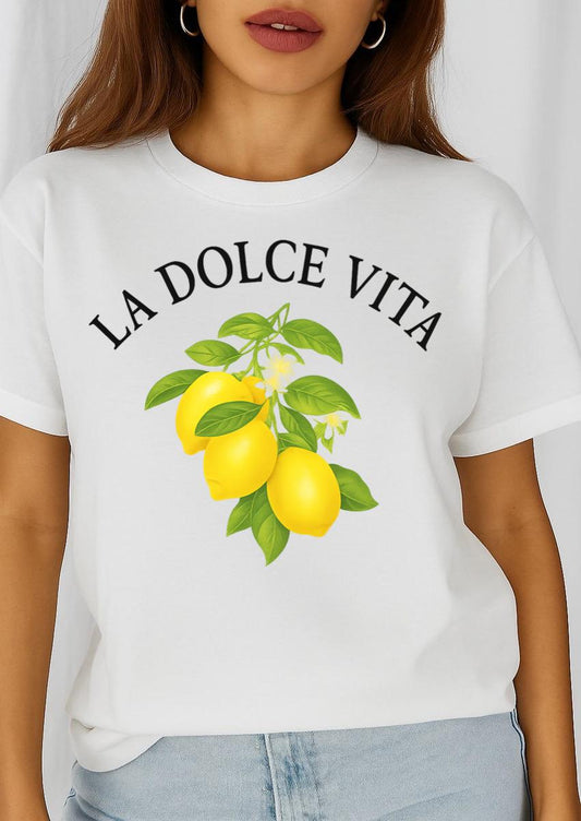 Női póló 100% pamutból La dolce vita 2