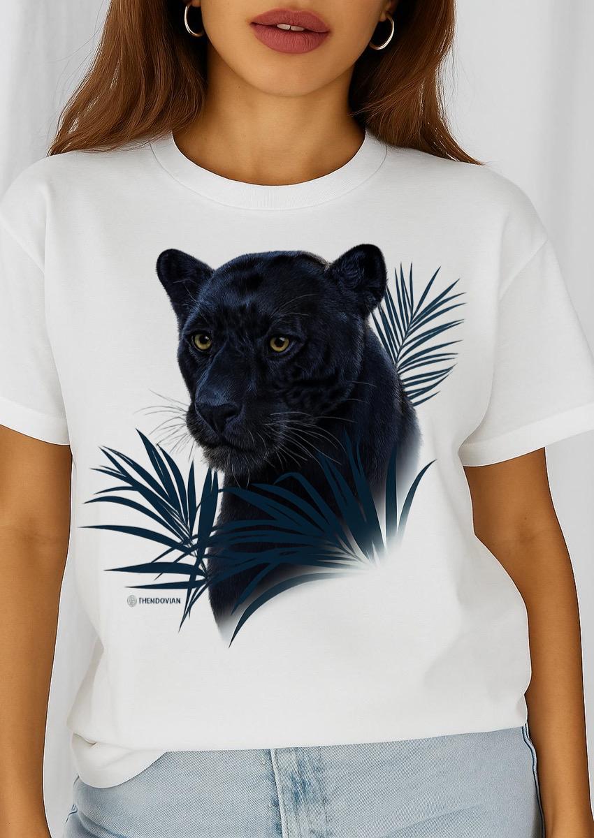 Női póló 100% pamutból Párduc