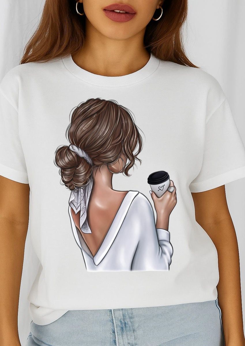 Női póló 100% pamutból Love Coffee