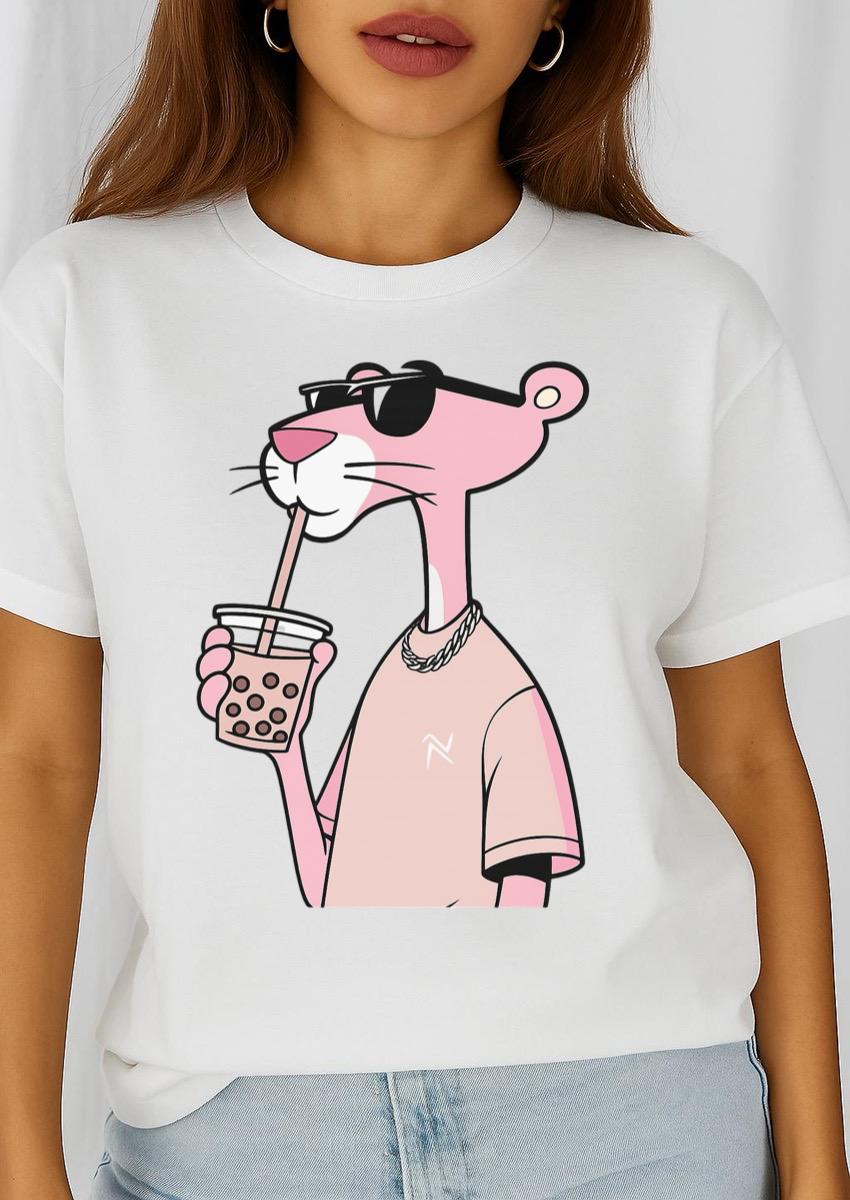 Női póló 100% pamutból Pinky