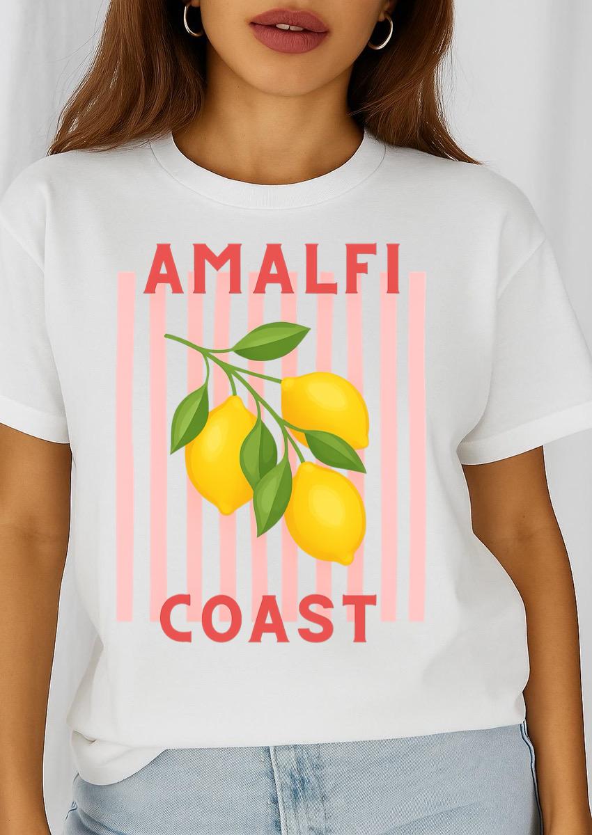 Női póló 100% pamutból Amalfi coast