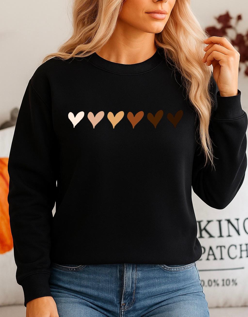 Fekete Blúz 100% pamutból 5 hearts 2