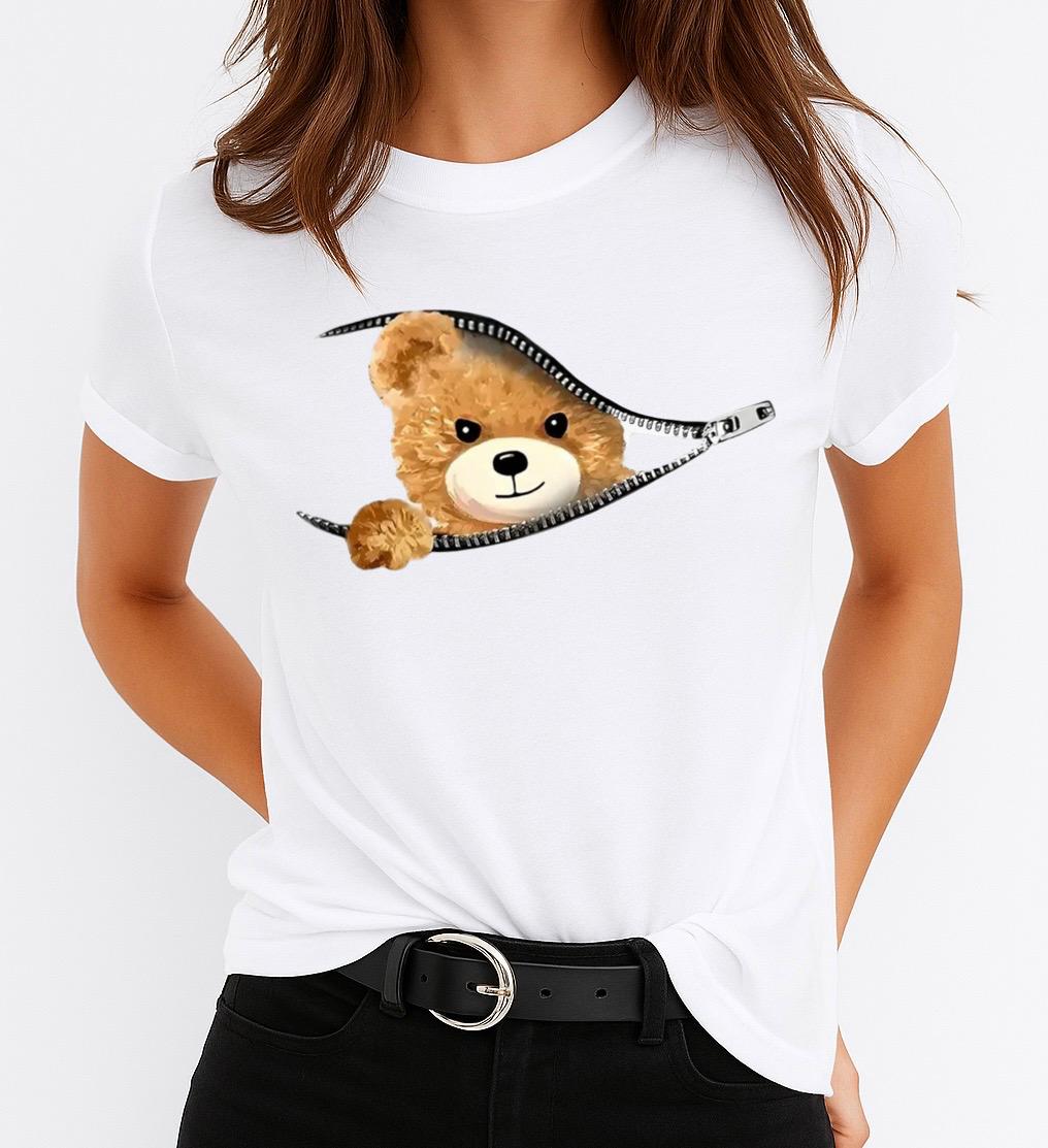 Női póló 100% pamutból Pocket