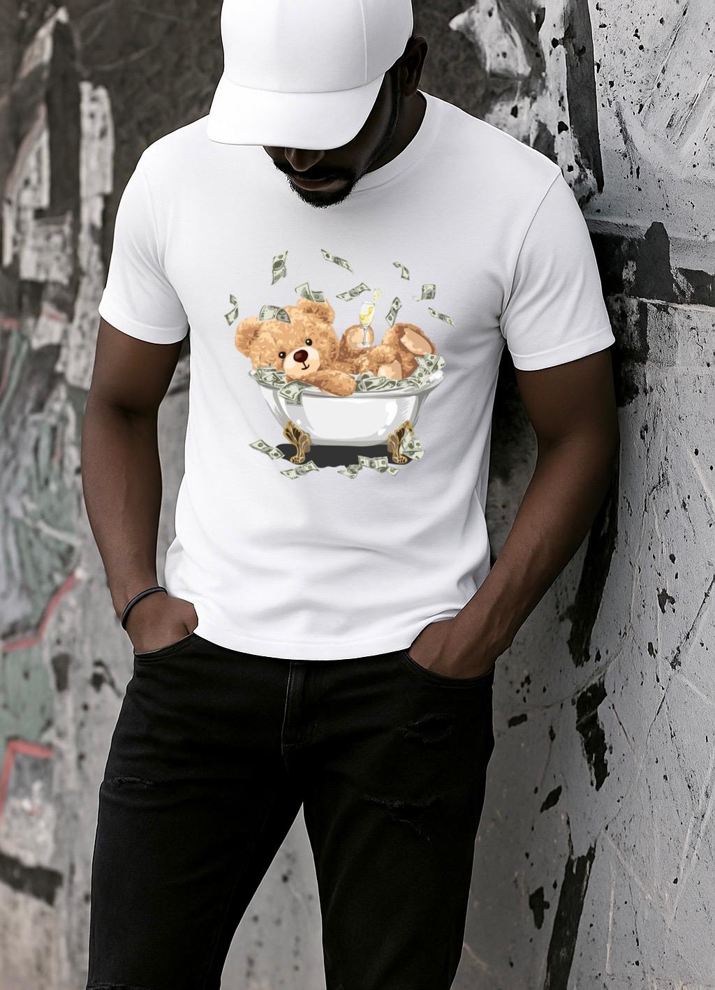 Fehér póló 100% pamutból Cash 2