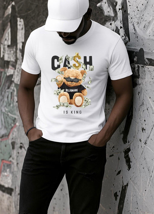 Fehér póló 100% pamutból Cash