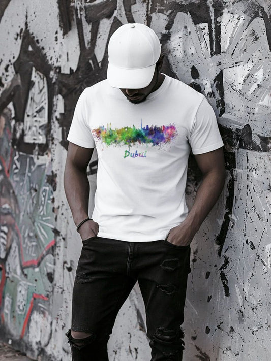 Fehér póló 100% pamutból Dubai
