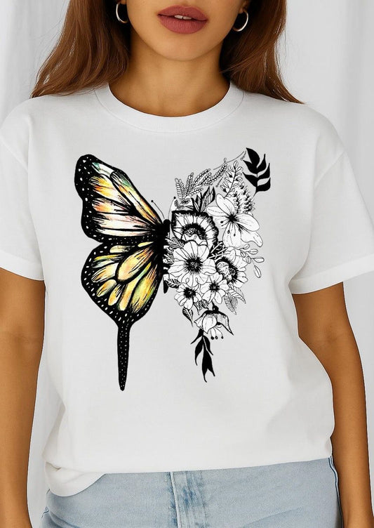 Női póló 100% pamutból Nice Butterfly 5