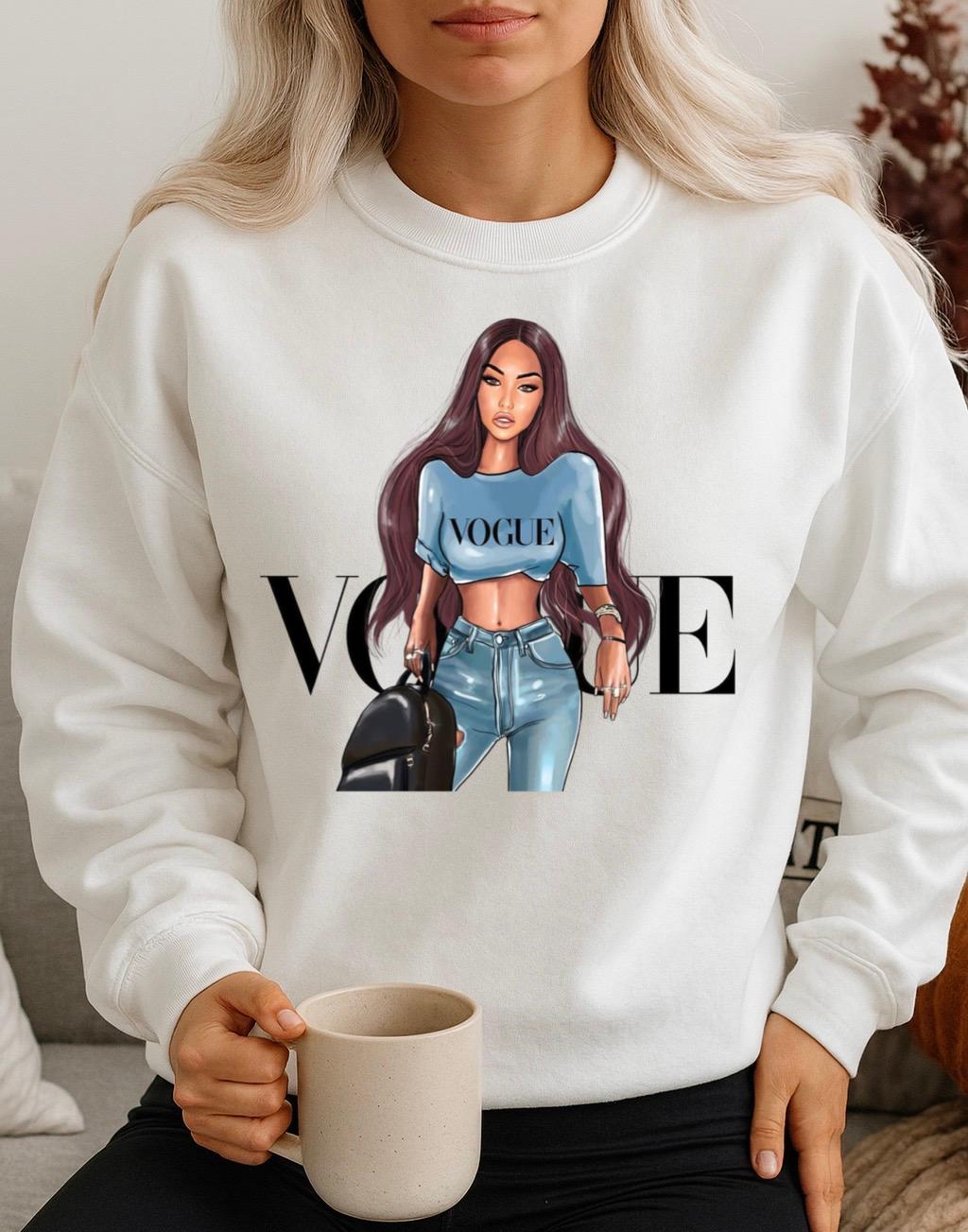 Fehér Blúz 100% pamutból Vogue
