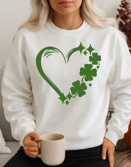 Fehér Blúz 100% pamutból  Green heart
