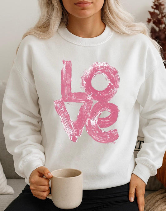 Fehér Blúz 100% pamutból Pink Love