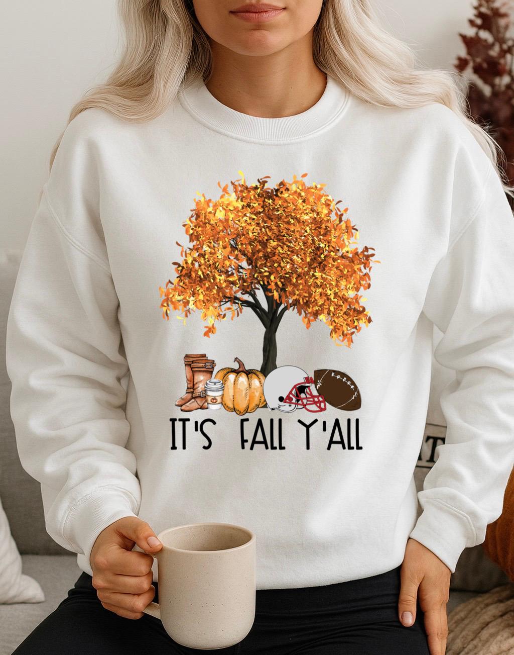 Fehér Blúz 100% pamutból It's Fall