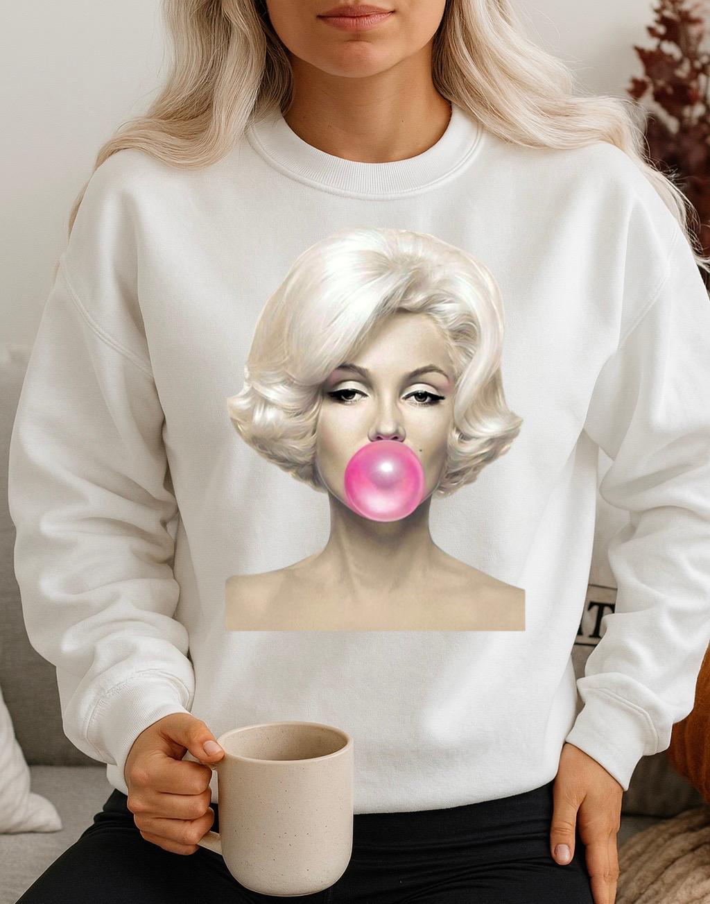 Fehér Blúz 100% pamutból Marilyn Monroe