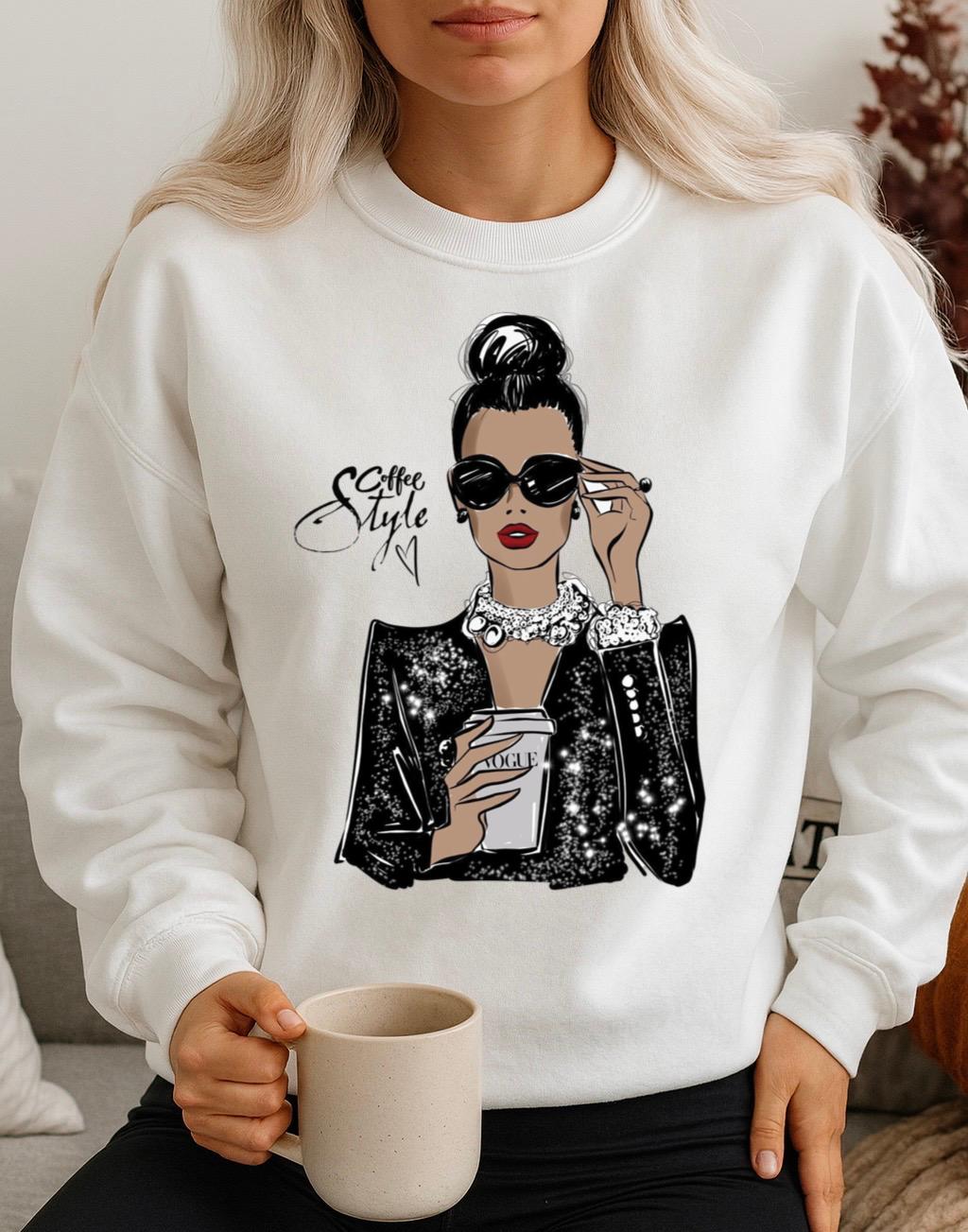 Fehér Blúz 100% pamutból Coffee