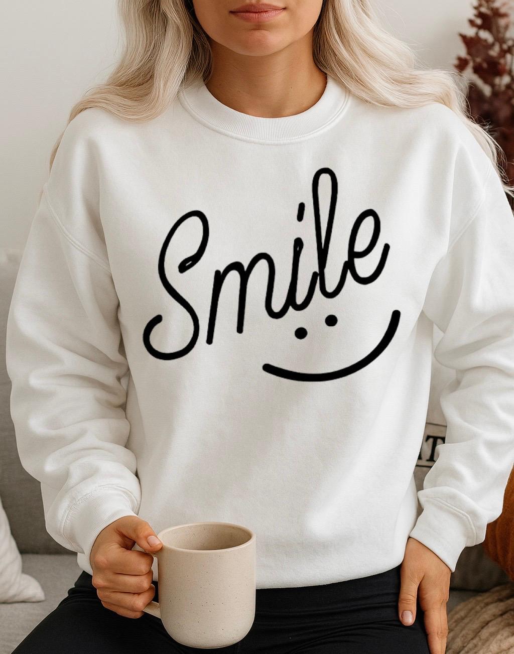Fehér Blúz 100% pamutból Smile