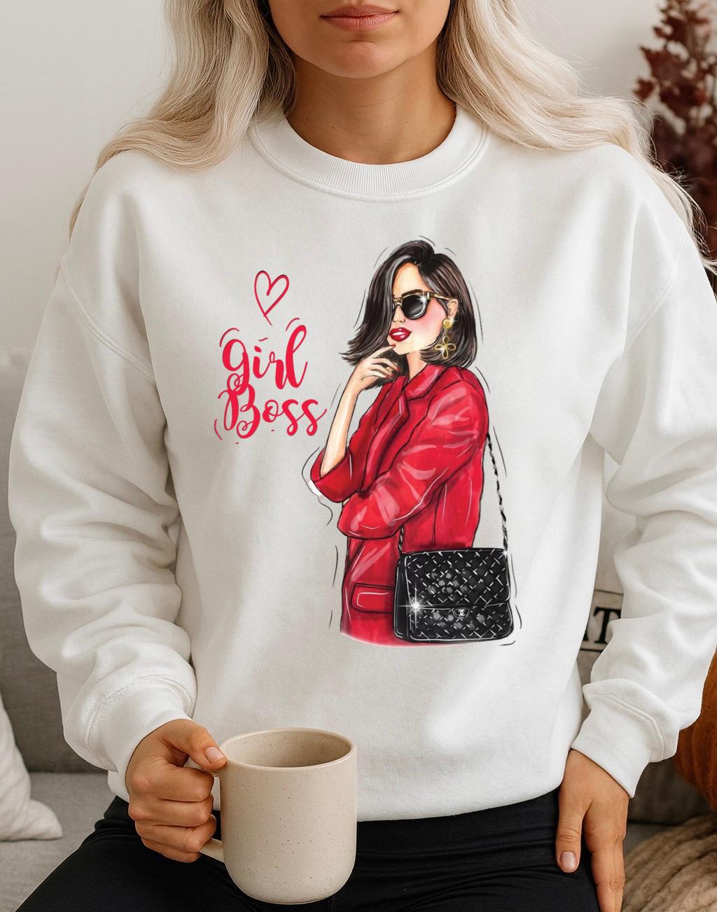 Fehér Blúz  100% pamutból Girl boss