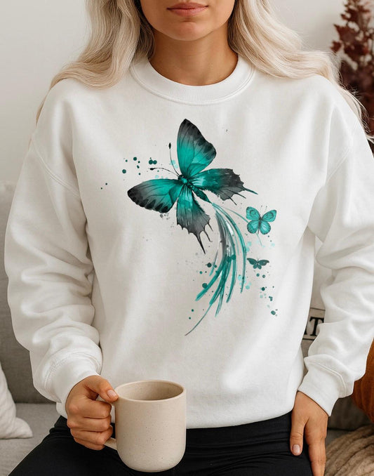 Fehér Blúz 100% pamutból Butterfly 17
