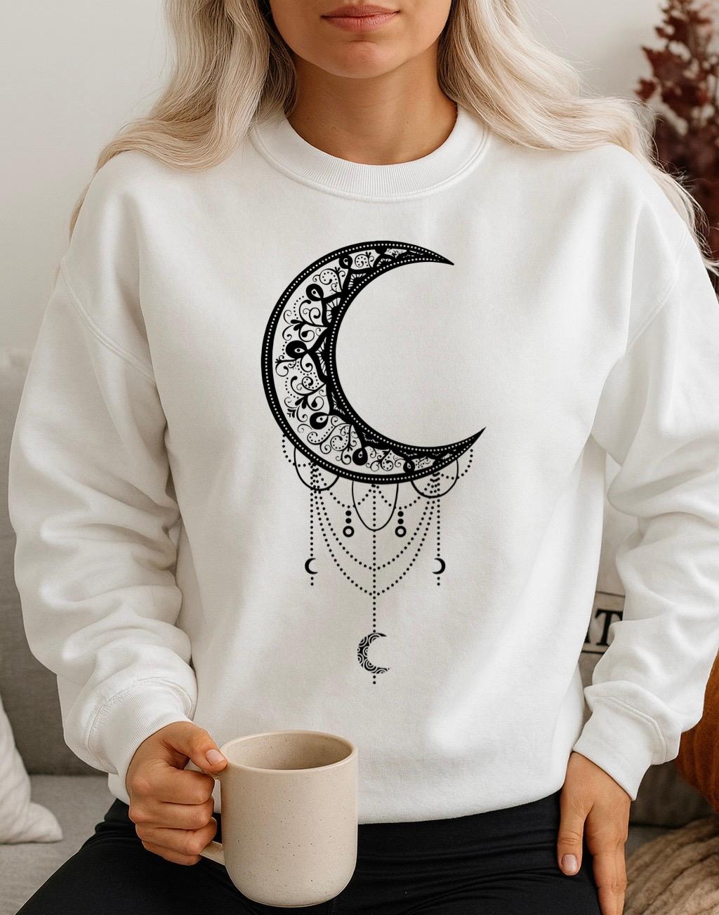 Fehér Blúz 100% pamutból Moon