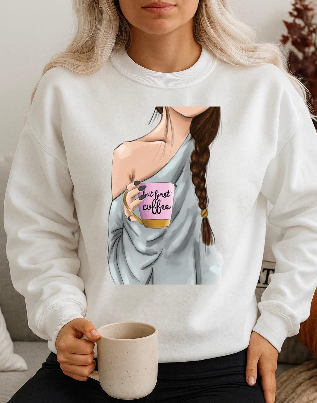 Fehér Blúz 100% pamutból Coffee