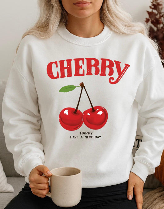 Fehér  Blúz 100% pamutból Cherry