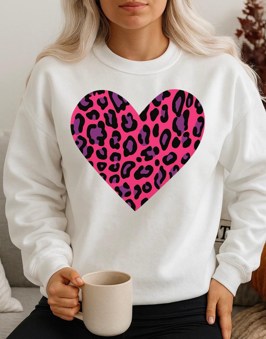 Fehér Blúz 100% pamutból Pink mov heart