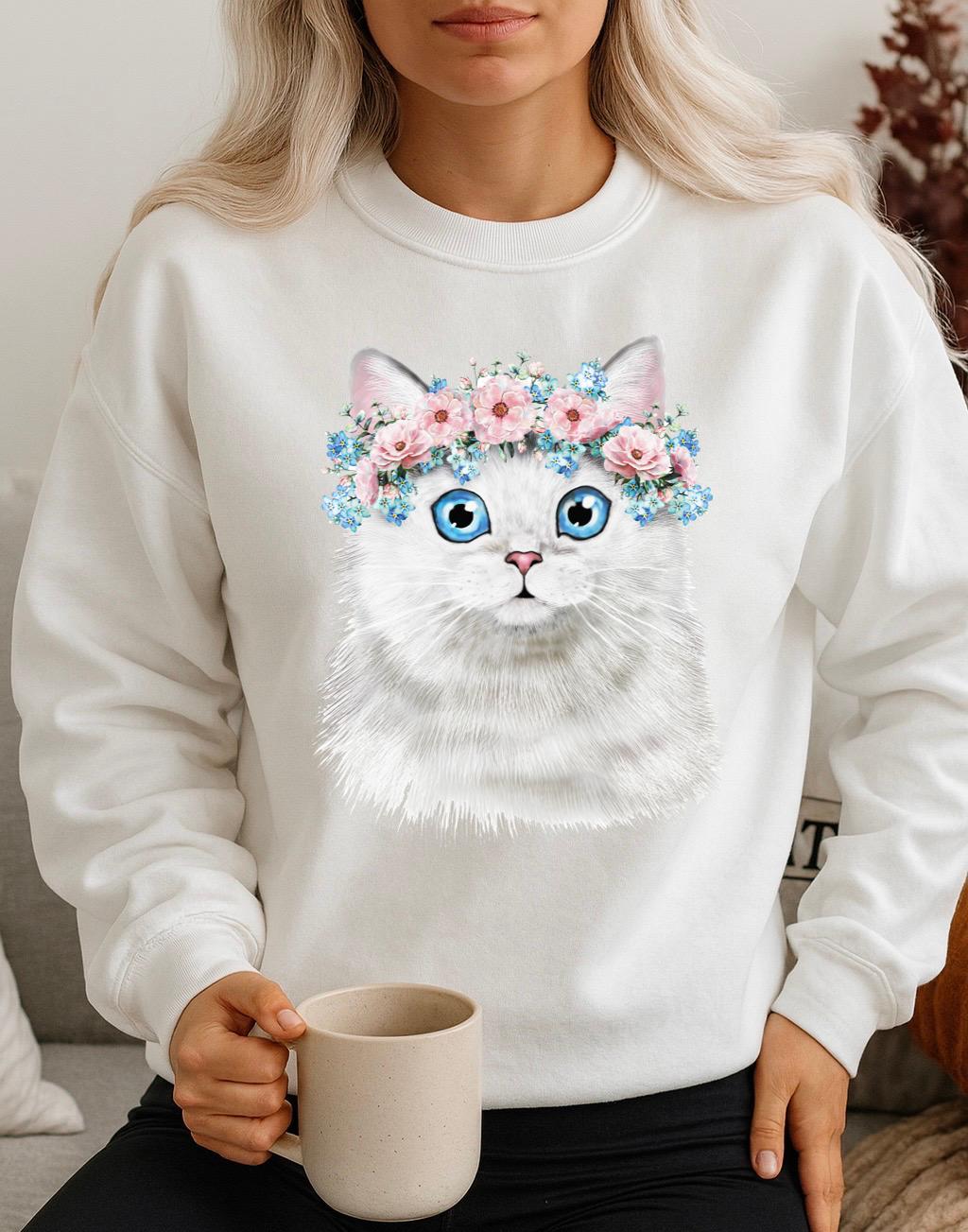 Fehér Blúz  100% pamutból Blue Cat