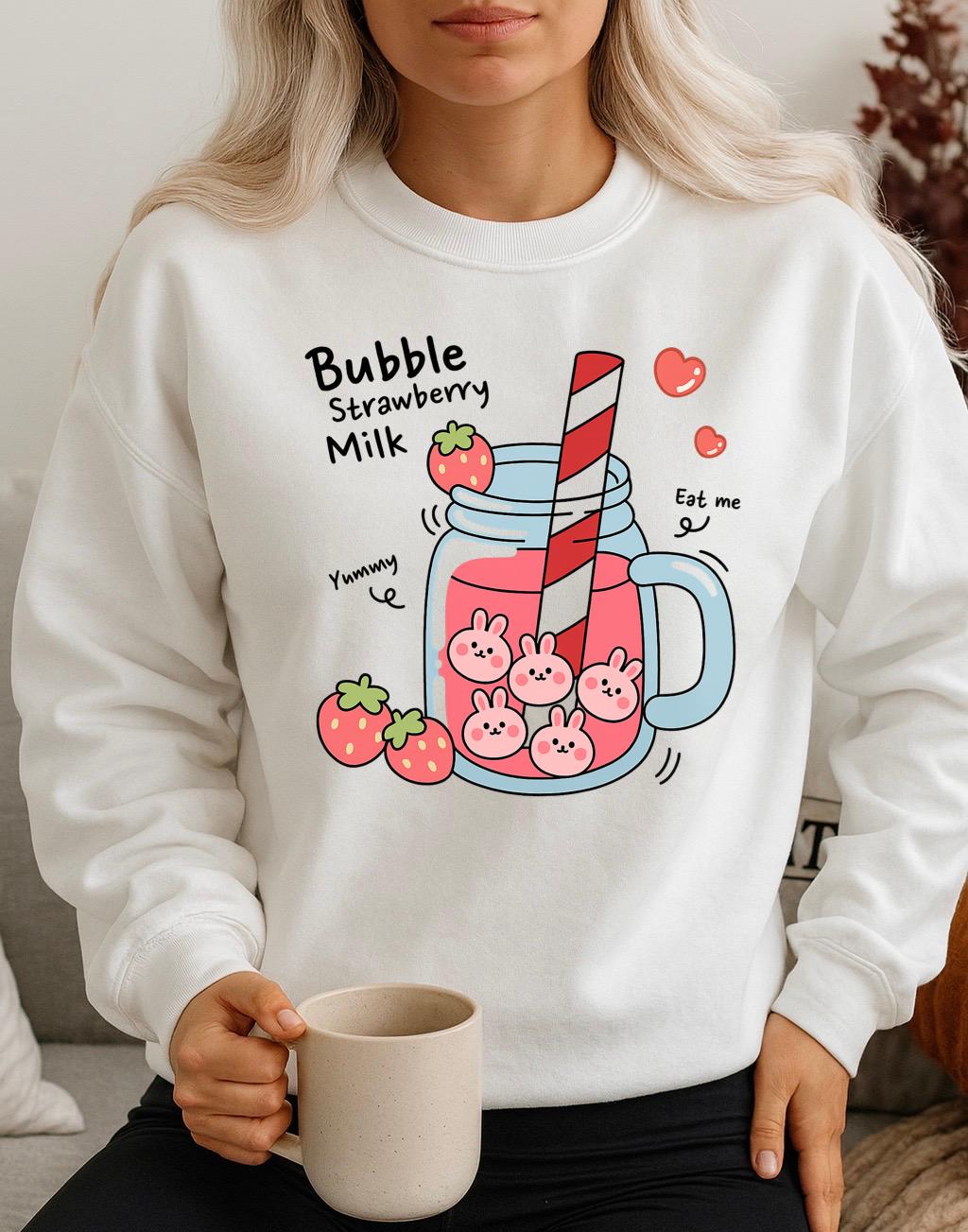Fehér Blúz 100% pamutból Bubble