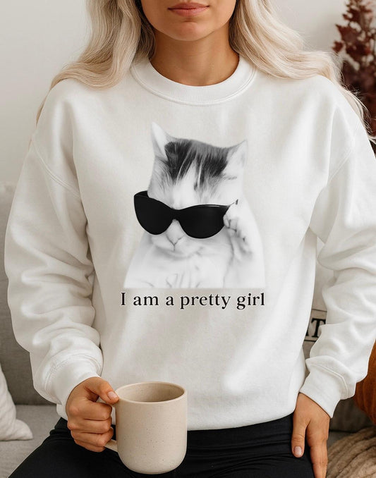 Fehér Blúz 100% pamutból Pretty girl